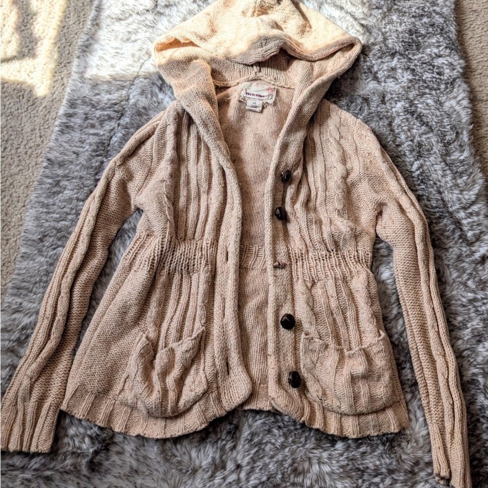 Abercrombie Beige Knit Baby doll Sweater